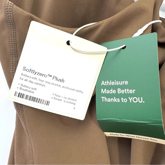 Halara SoftlyZero Plush Backless Active Dress Easy Peezy Edition Sz 4 Brown NWT - Picture 6 of 9